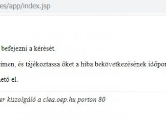 Nem elérhető az e-jelentés oldal és nem működik a jogviszony-ellenőrzés