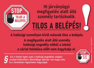 A hatósági házi karantén adatok is láthatóak Hatósági házi karantén, piros lap