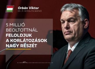 Ötmillió beoltott után életbe lépő enyhítések