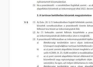 Rendelet a háziorvosi körzetek ellátásának biztosításával kapcsolatos feladatokról és egészségügyi alapellátások körzetei kialakításának eljárásrendjéről