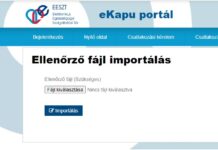 ESZFK figyelmeztető levél: EESZT műszaki csatlakozás befejezése Ellenőrző fájl importálása